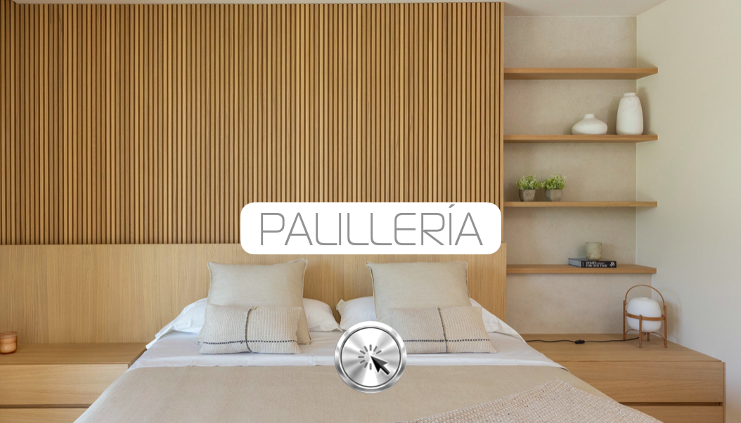 Iluminación novanid Cama moderna con cabecero acolchado y luz ambiental suave.