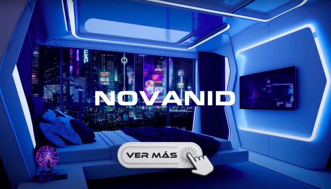 Recepción moderna CON PLACAS DECORATIVAS ALUMINIO DE MARCA NOVANID, minimalista con sofás claros y mostrador blanco.