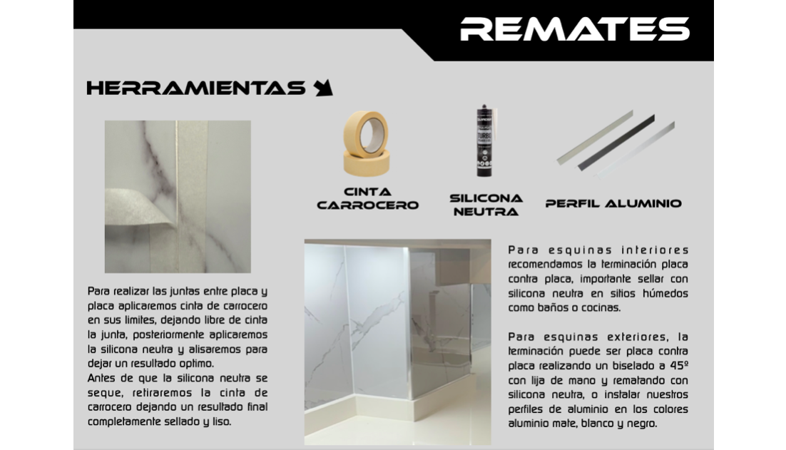 Interior moderno con paredes de PLACAS DE PVC DE metal, candelabros y el texto "NOVANID".